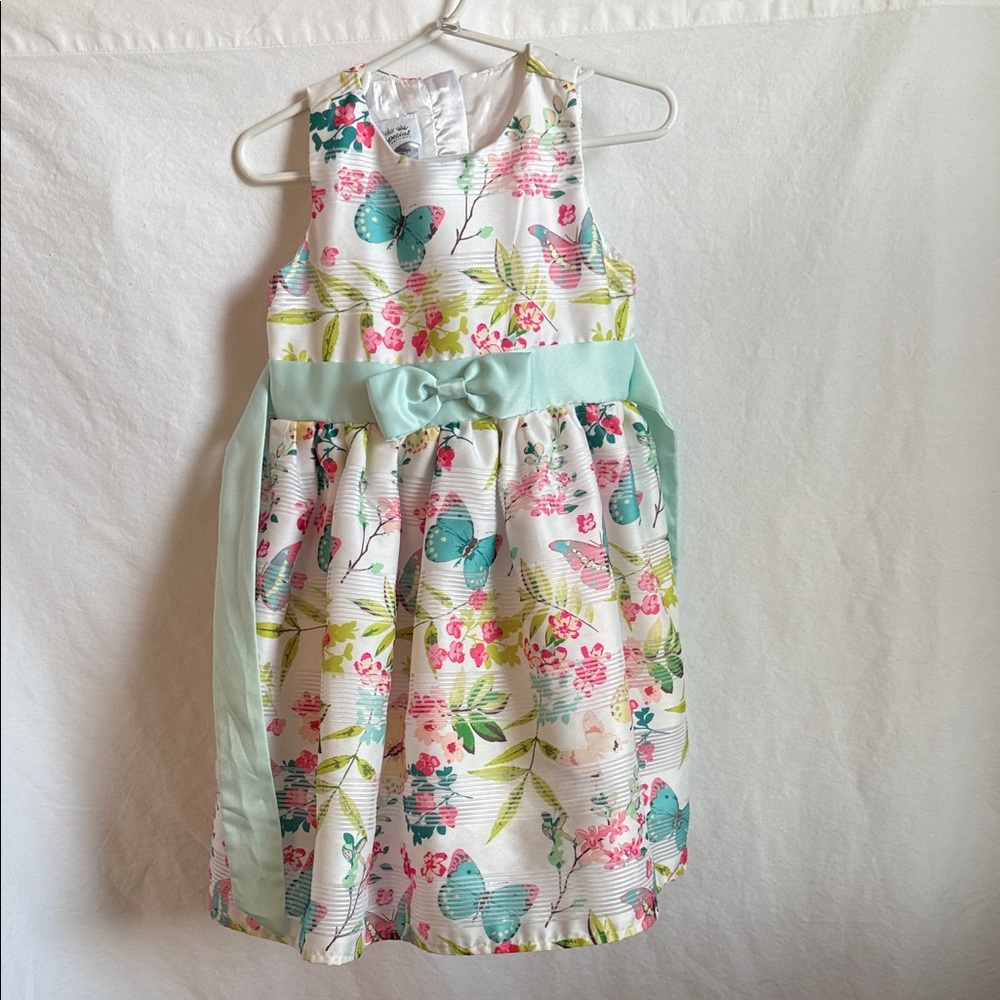 Floral Kids Dress with Bow